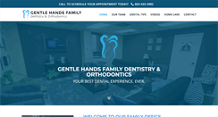Desktop Screenshot of gentlehandsdentistry.com