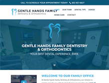Tablet Screenshot of gentlehandsdentistry.com